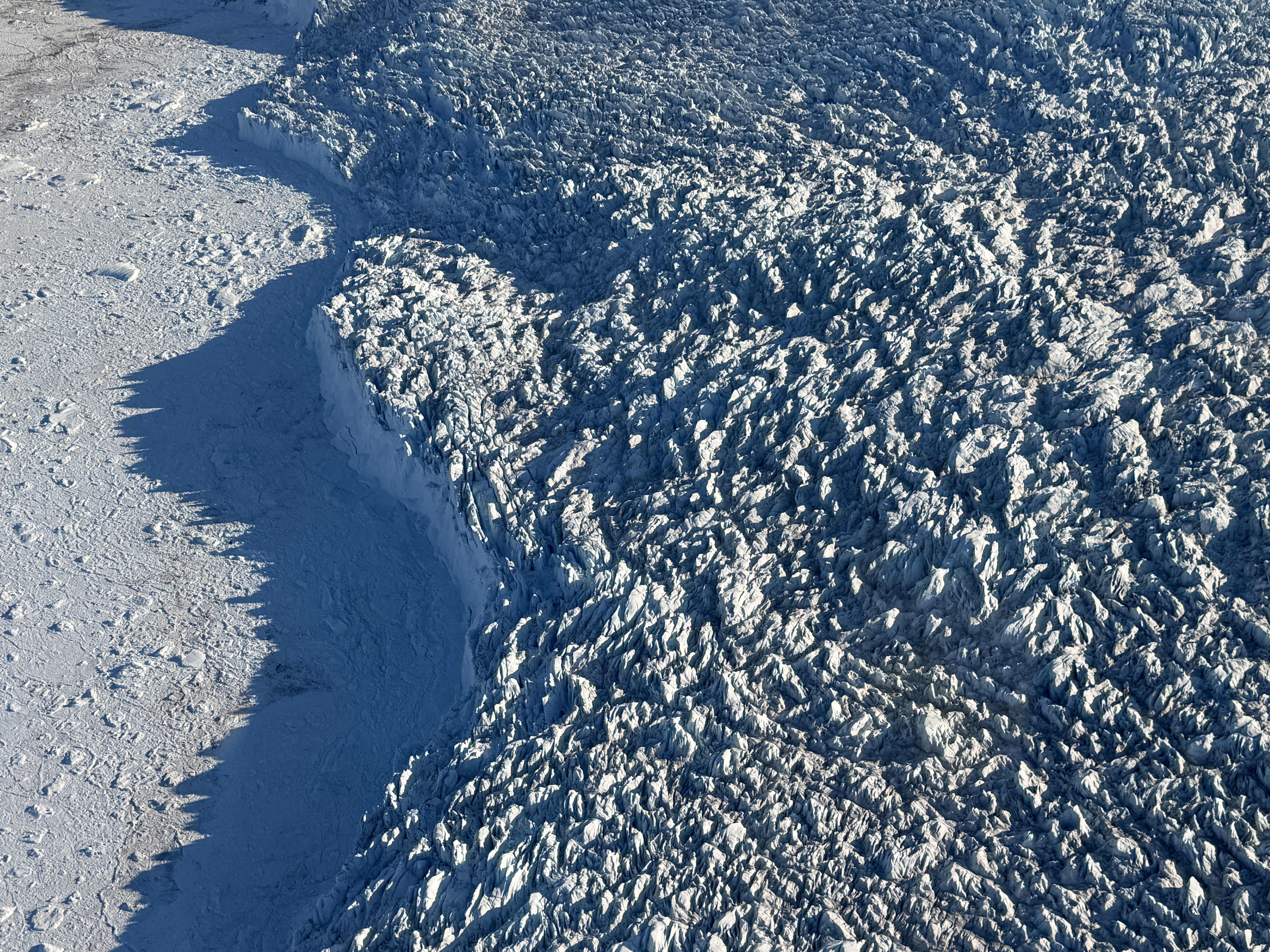 Calving front at Sermeq Kujalleq - one of the largest outlet glaciers in Greenland.